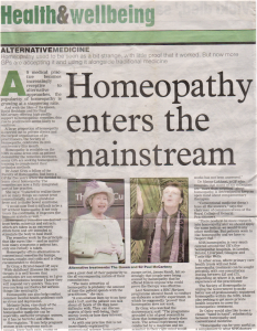 Homeopathy enters the main stream,NHS Homeopathist and GP explains why.